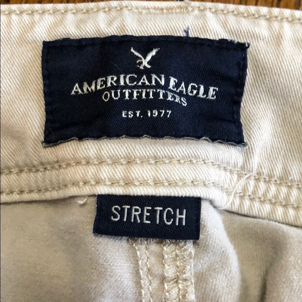 American Eagle Kick Boot Pants -Stone 12 Short